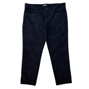 Tu Man Men's Corduroy Pants Black Size 40S Straight Leg Casual Trousers